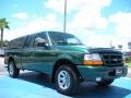 2000 Amazon Green Metallic Ford Ranger Sport SuperCab  photo #7