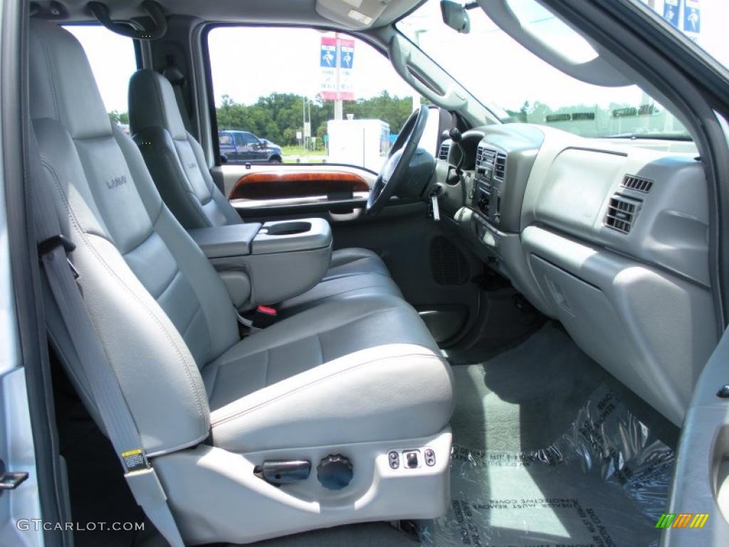 2004 F250 Super Duty Lariat Crew Cab 4x4 - Silver Metallic / Medium Flint photo #17