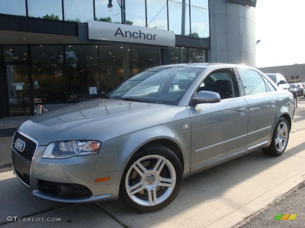 2008 A4 2.0T quattro Sedan - Quartz Grey Metallic / Black photo #1