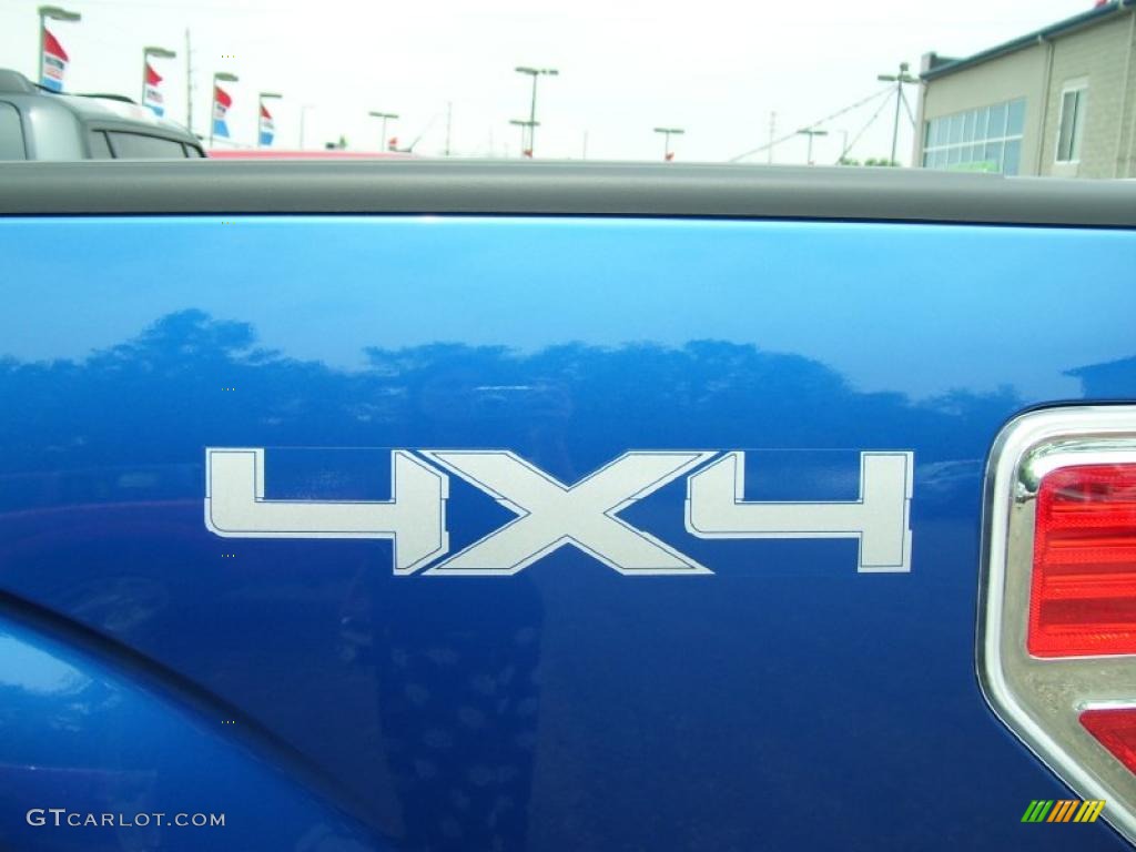 2010 F150 XLT SuperCab 4x4 - Blue Flame Metallic / Medium Stone photo #10