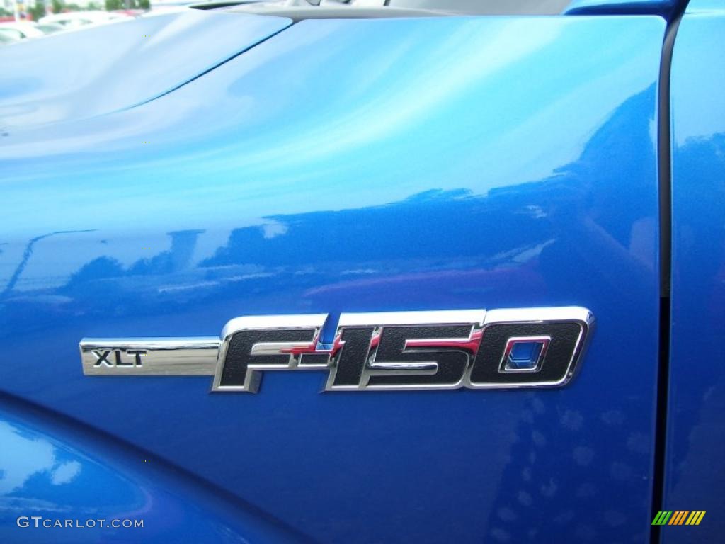 2010 F150 XLT SuperCab 4x4 - Blue Flame Metallic / Medium Stone photo #11