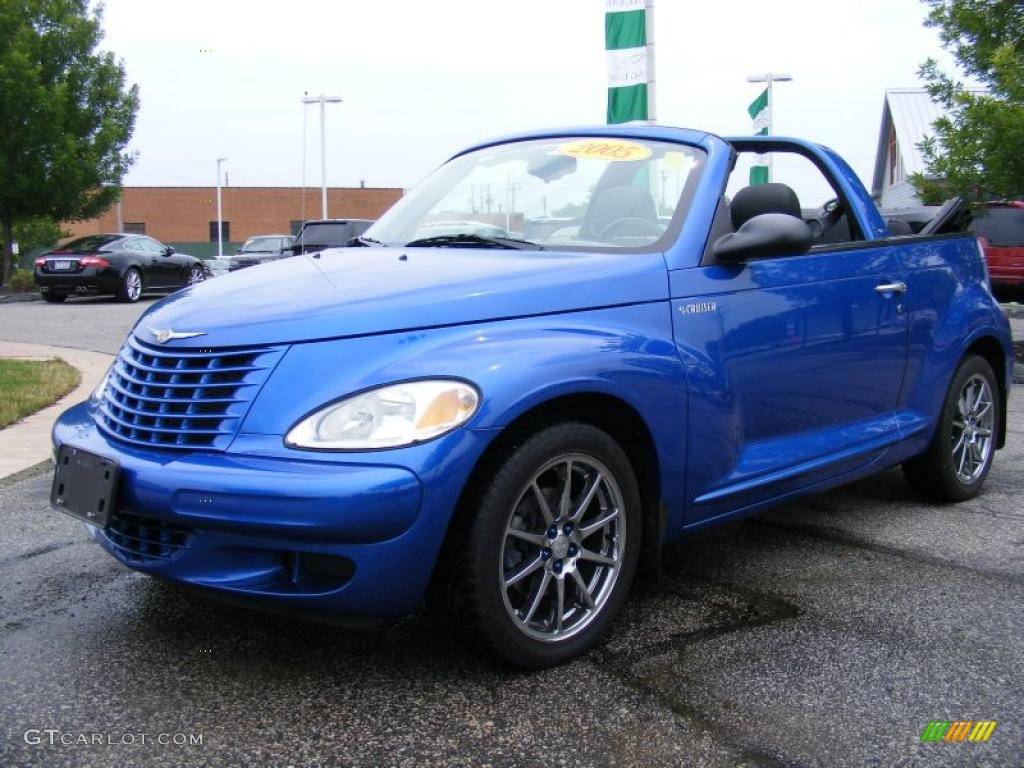 2005 Electric Blue Pearl Chrysler Pt Cruiser Convertible