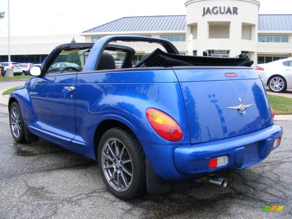 2005 PT Cruiser Convertible - Electric Blue Pearl / Dark Slate Gray photo #4