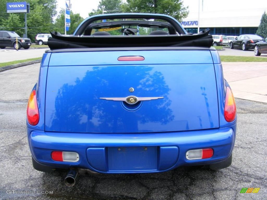 2005 PT Cruiser Convertible - Electric Blue Pearl / Dark Slate Gray photo #5