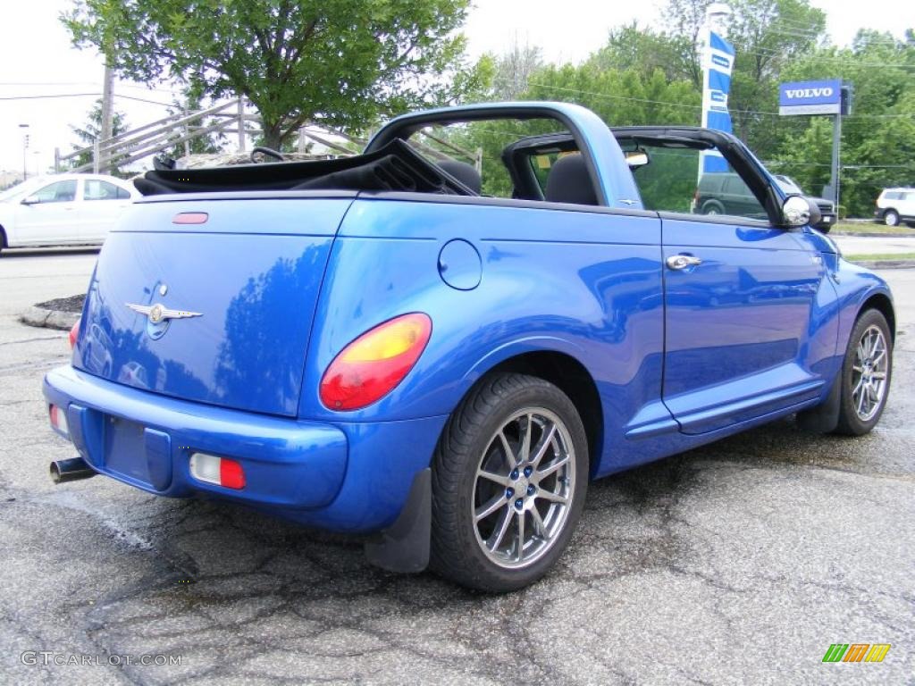 2005 PT Cruiser Convertible - Electric Blue Pearl / Dark Slate Gray photo #6