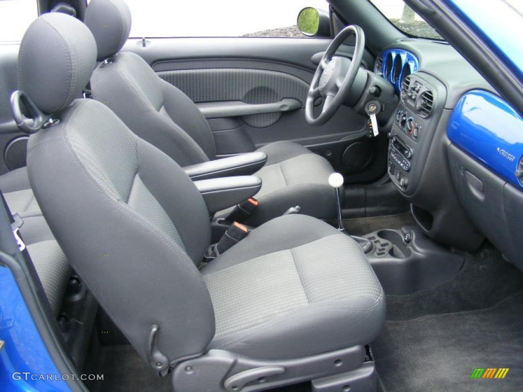2005 PT Cruiser Convertible - Electric Blue Pearl / Dark Slate Gray photo #14