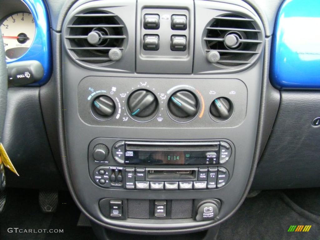 2005 PT Cruiser Convertible - Electric Blue Pearl / Dark Slate Gray photo #20