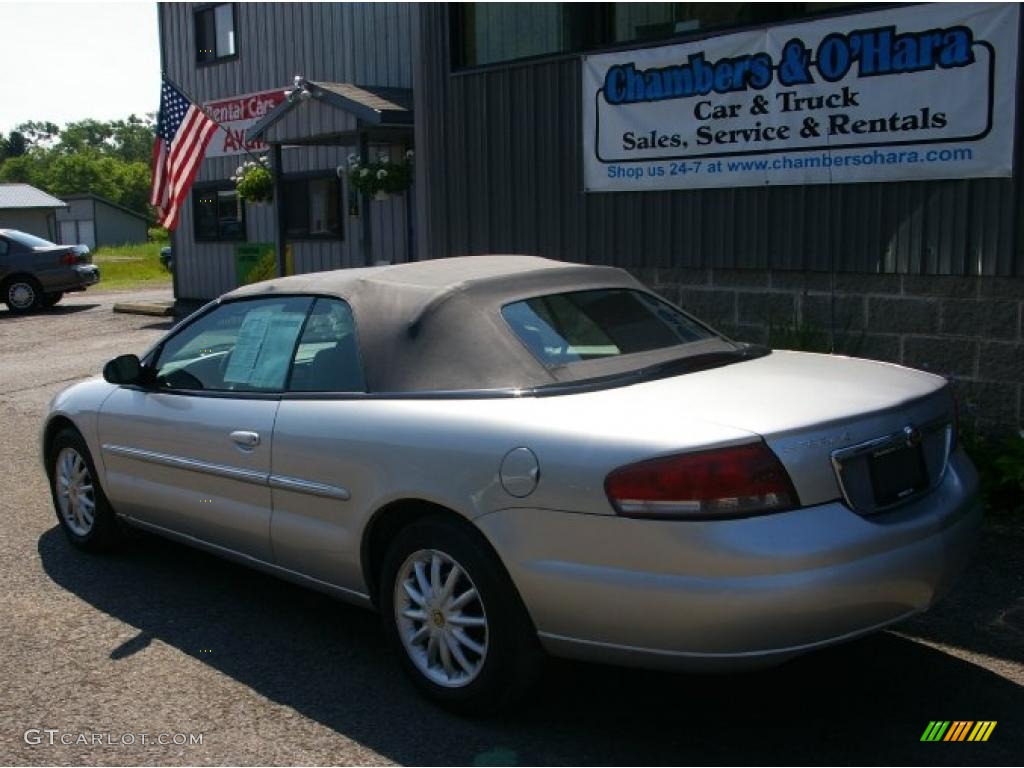 2002 Sebring LX Convertible - Brilliant Silver Metallic / Dark Slate Gray photo #5
