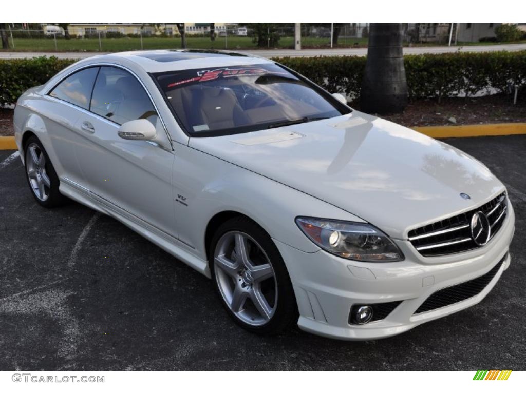 2008 CL 65 AMG - Arctic White / Cashmere/Savanna photo #1