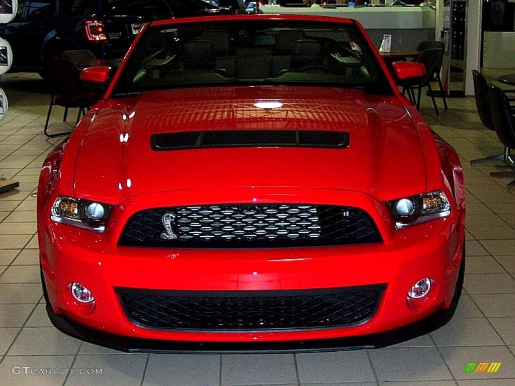 2011 Mustang Shelby GT500 SVT Performance Package Convertible - Race Red / Charcoal Black/Black photo #1