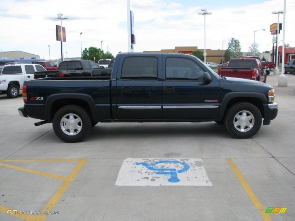 2006 Sierra 1500 SLE Crew Cab 4x4 - Deep Blue Metallic / Dark Pewter photo #15