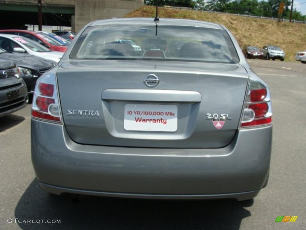 2007 Sentra 2.0 SL - Magnetic Gray / Charcoal/Steel photo #6