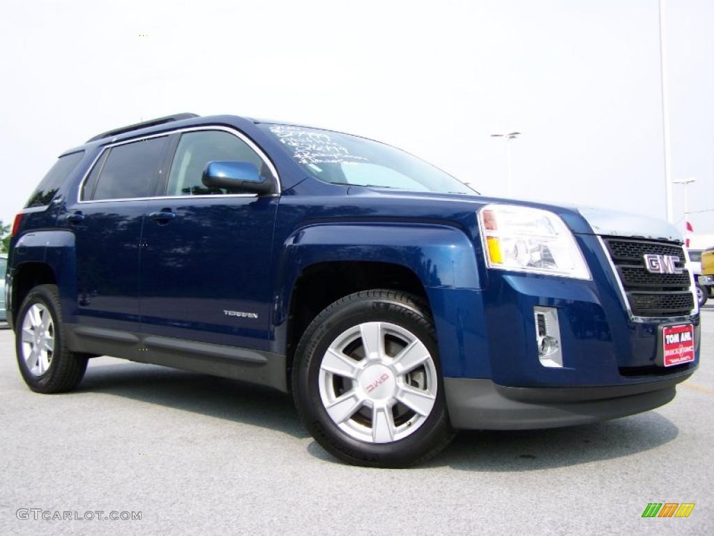 2010 Terrain SLE - Atlantic Blue Metallic / Jet Black photo #1