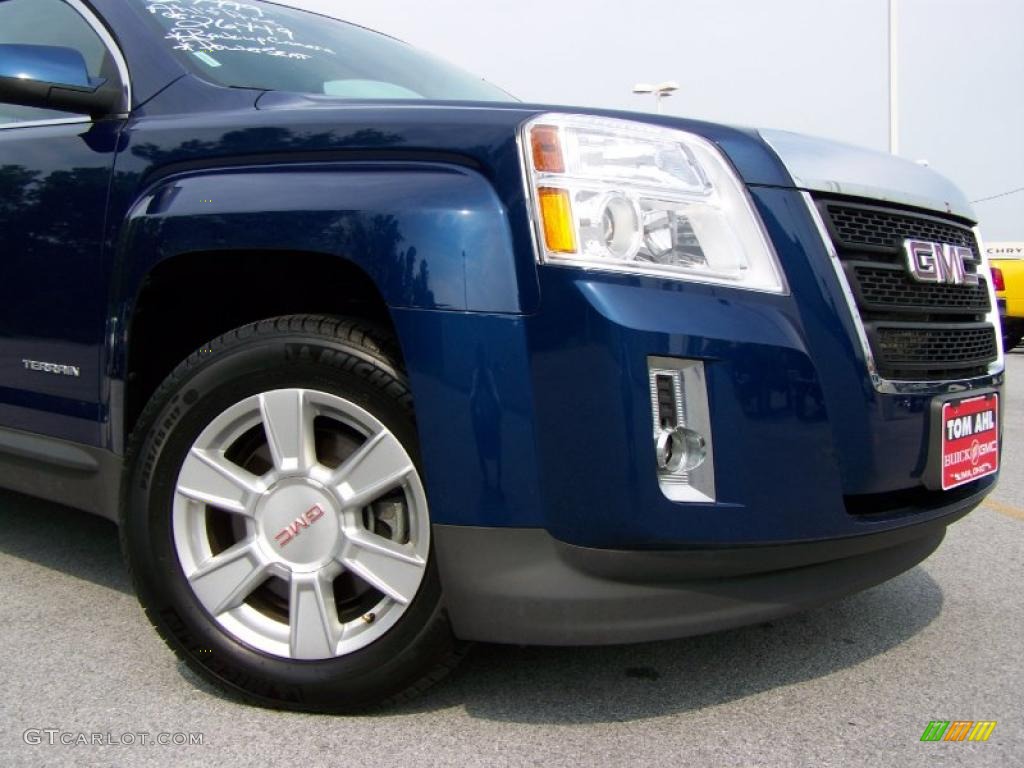 2010 Terrain SLE - Atlantic Blue Metallic / Jet Black photo #2