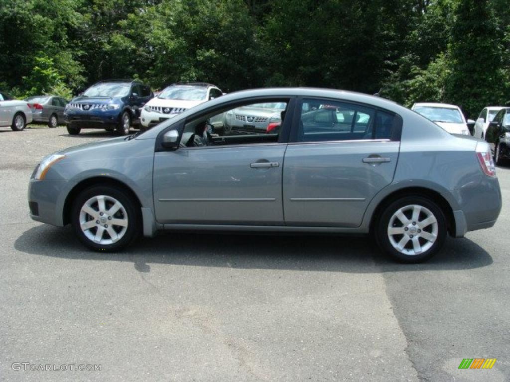 2007 Sentra 2.0 SL - Magnetic Gray / Charcoal/Steel photo #8