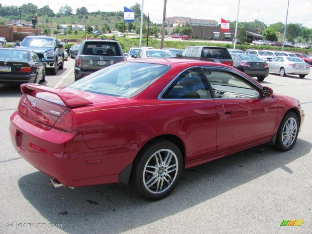 2001 Accord EX Coupe - San Marino Red / Ivory photo #8