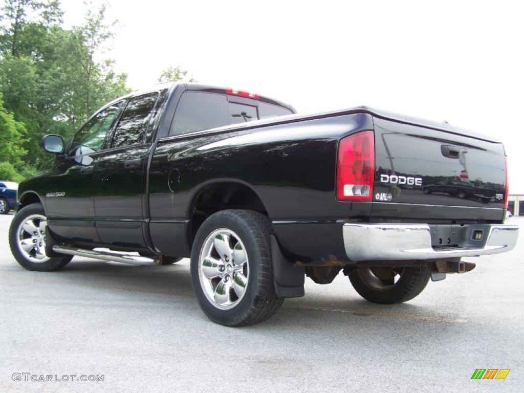 2003 Ram 1500 Laramie Quad Cab - Black / Black photo #4