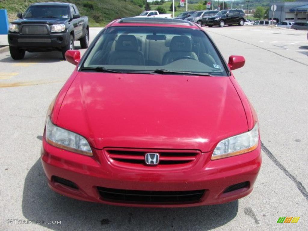 2001 Accord EX Coupe - San Marino Red / Ivory photo #11