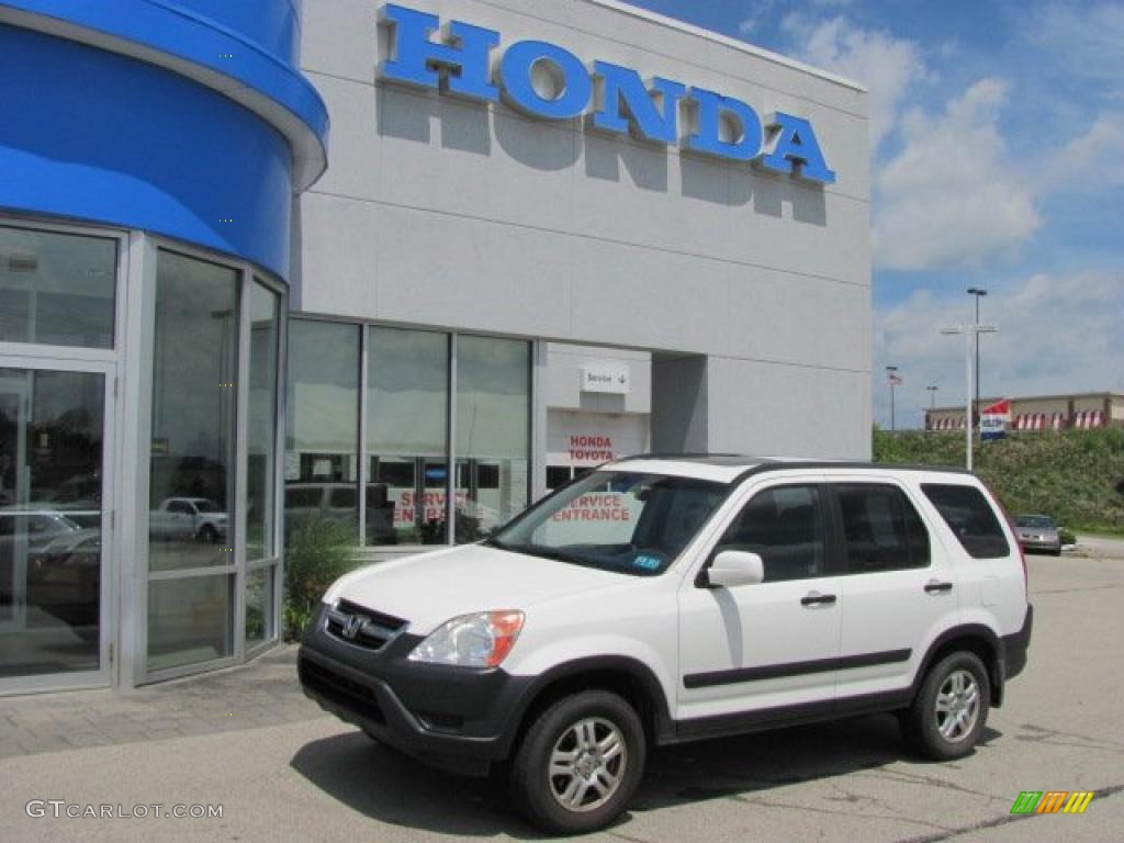 2003 CR-V EX 4WD - Taffeta White / Black photo #1