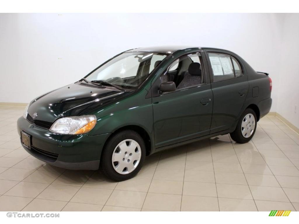 2001 ECHO Sedan - Electric Green / Shadow Gray photo #3