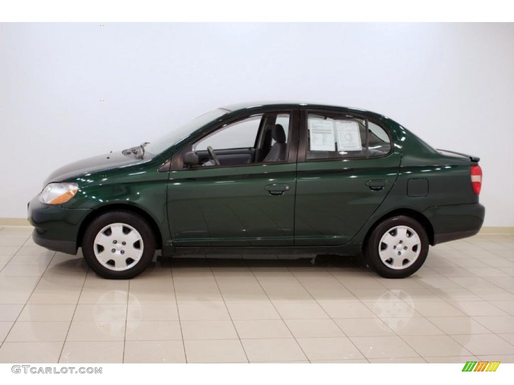 2001 ECHO Sedan - Electric Green / Shadow Gray photo #4