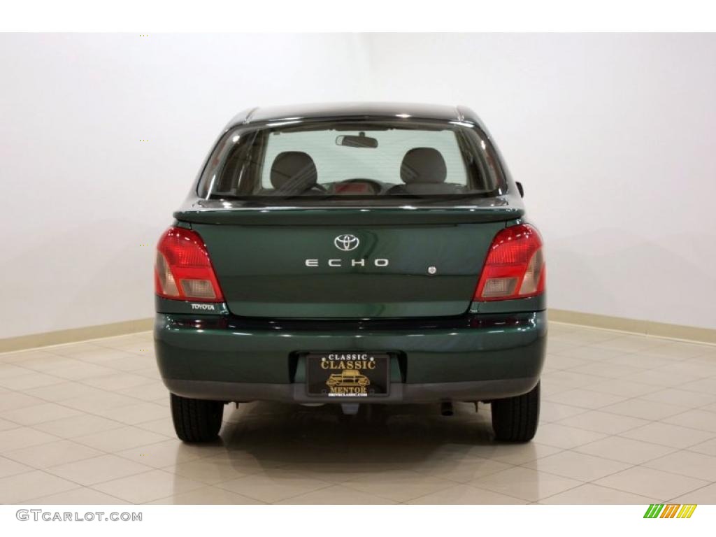 2001 ECHO Sedan - Electric Green / Shadow Gray photo #6