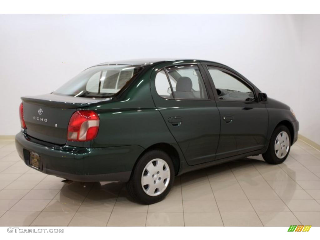 2001 ECHO Sedan - Electric Green / Shadow Gray photo #7