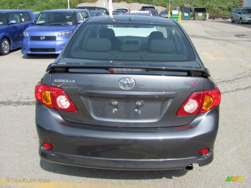 2010 Corolla S - Magnetic Gray Metallic / Dark Charcoal photo #6