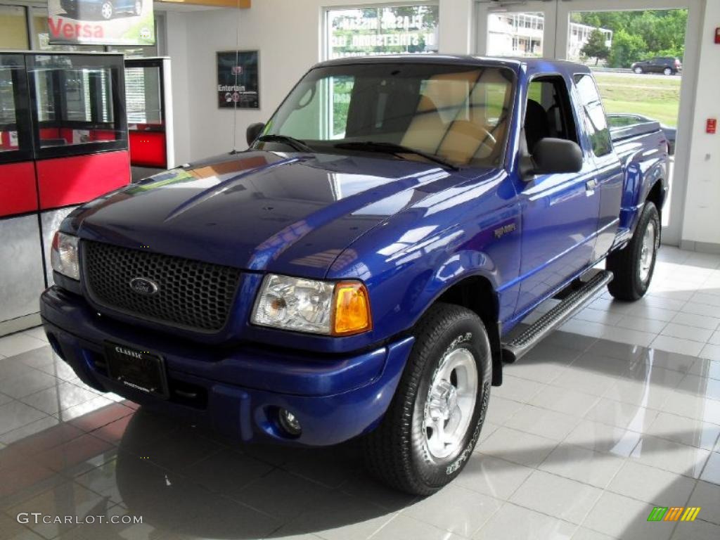 2003 Ranger Edge SuperCab 4x4 - Sonic Blue Metallic / Dark Graphite photo #1