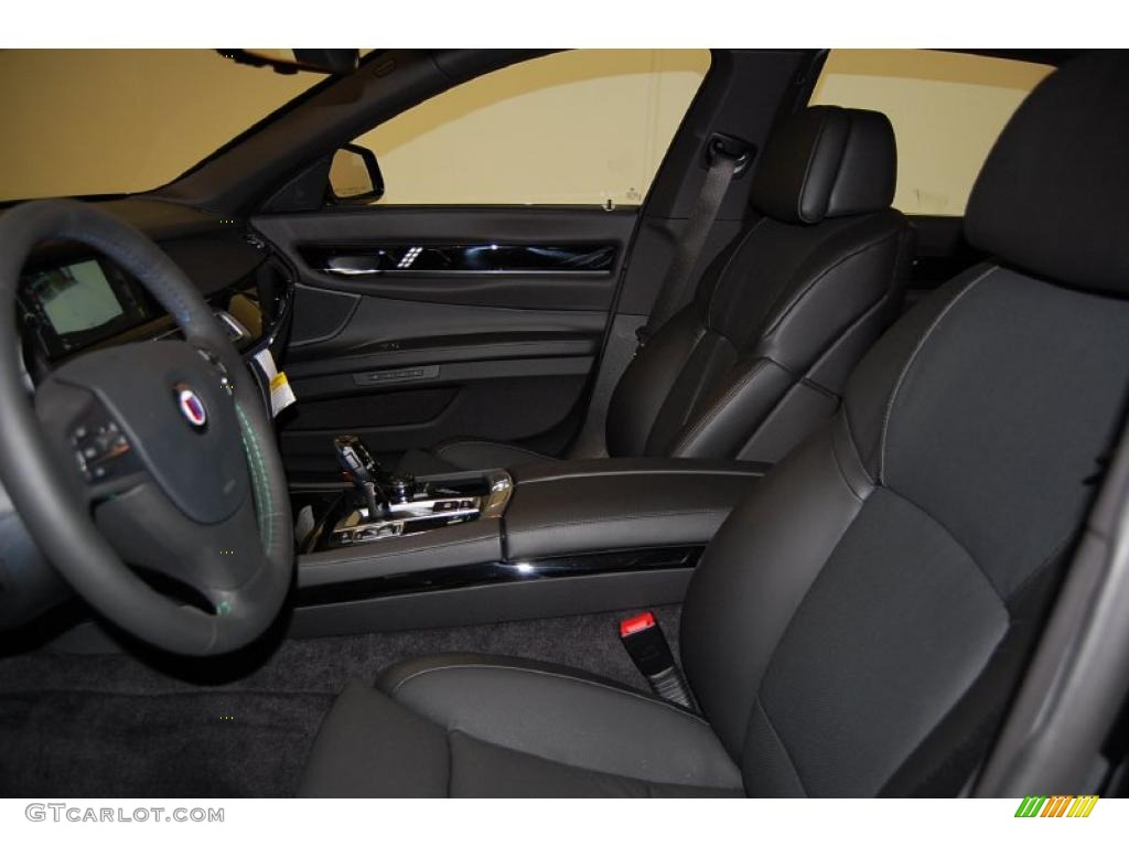 Black Nappa Leather Interior 2011 BMW 7 Series Alpina B7 LWB Photo #31877458
