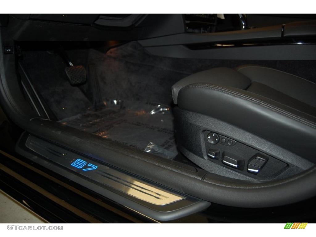 Black Nappa Leather Interior 2011 BMW 7 Series Alpina B7 LWB Photo #31877494
