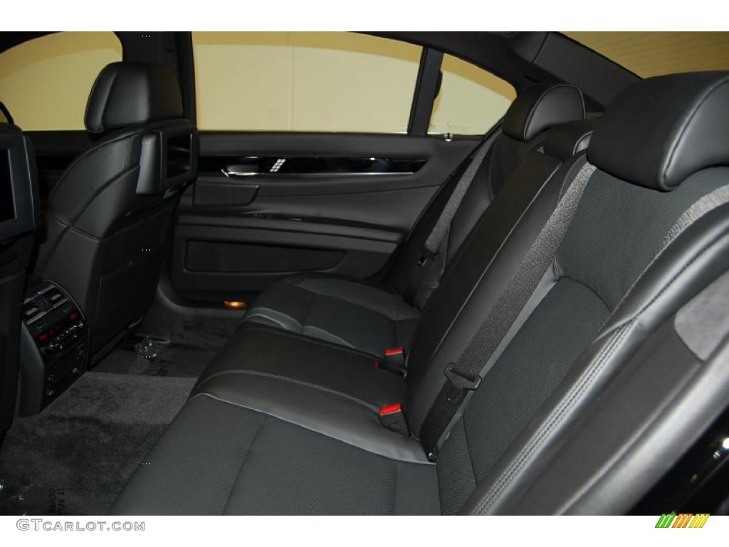 Black Nappa Leather Interior 2011 BMW 7 Series Alpina B7 LWB Photo #31877518