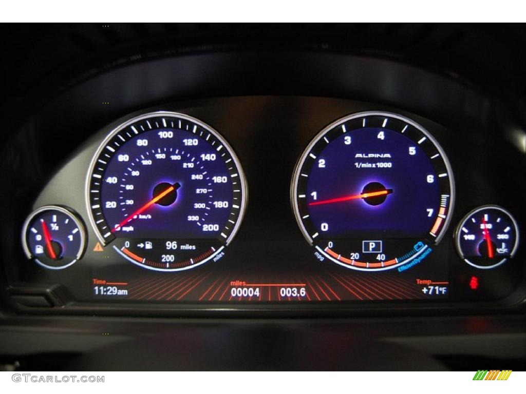 2011 BMW 7 Series Alpina B7 LWB Gauges Photo #31877594