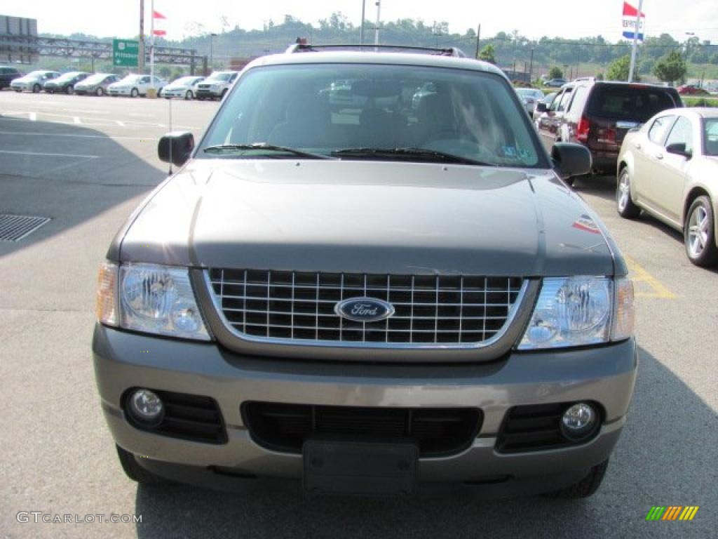 2004 Explorer XLT 4x4 - Mineral Grey Metallic / Medium Parchment photo #8