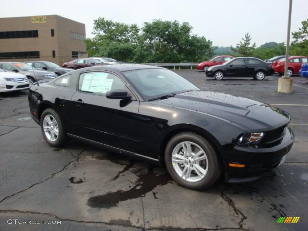2011 Mustang V6 Coupe - Ebony Black / Charcoal Black photo #1