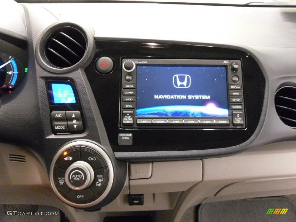 2010 Insight Hybrid EX Navigation - Spectrum White Pearl / Gray photo #15