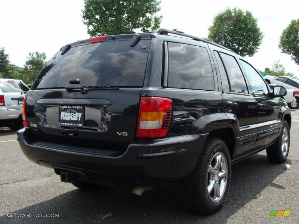 2004 Grand Cherokee Limited 4x4 - Brillant Black Crystal Pearl / Sandstone photo #4