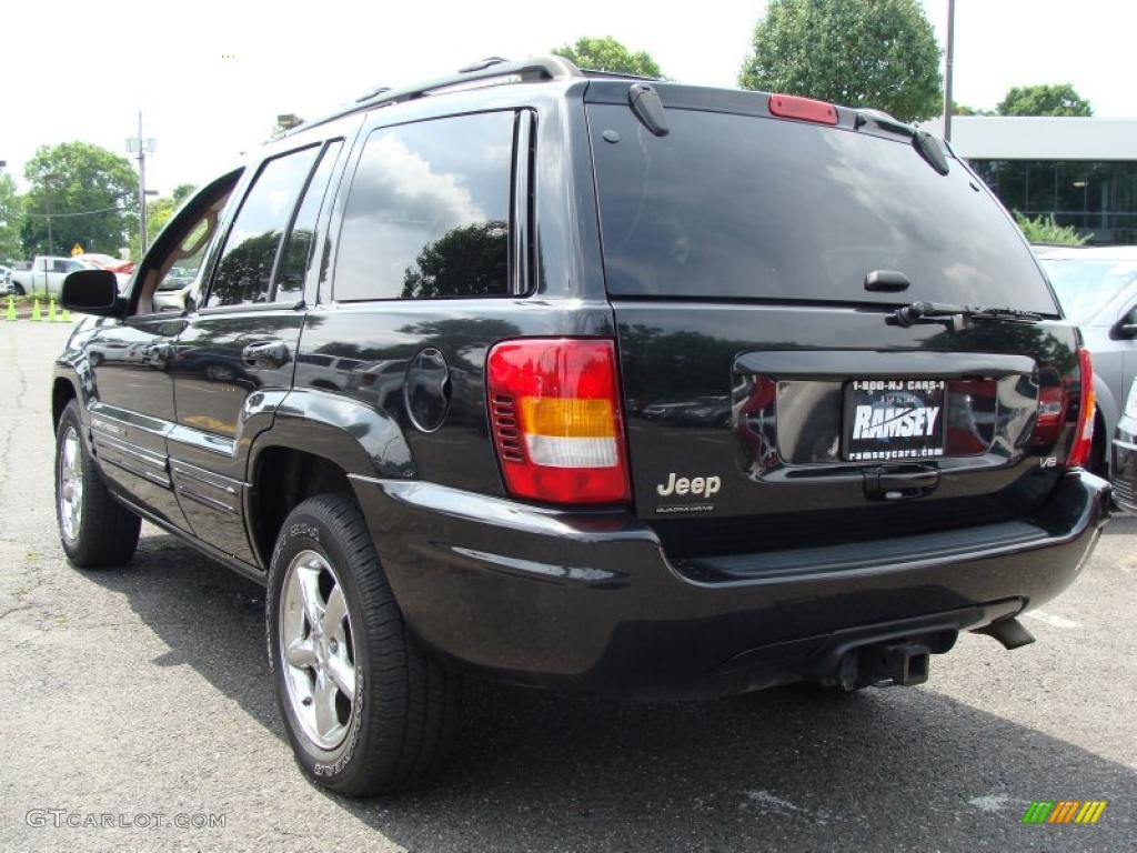 2004 Grand Cherokee Limited 4x4 - Brillant Black Crystal Pearl / Sandstone photo #6