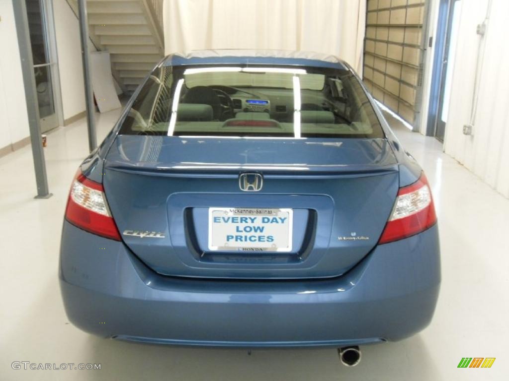 2008 Civic EX Coupe - Atomic Blue Metallic / Gray photo #3