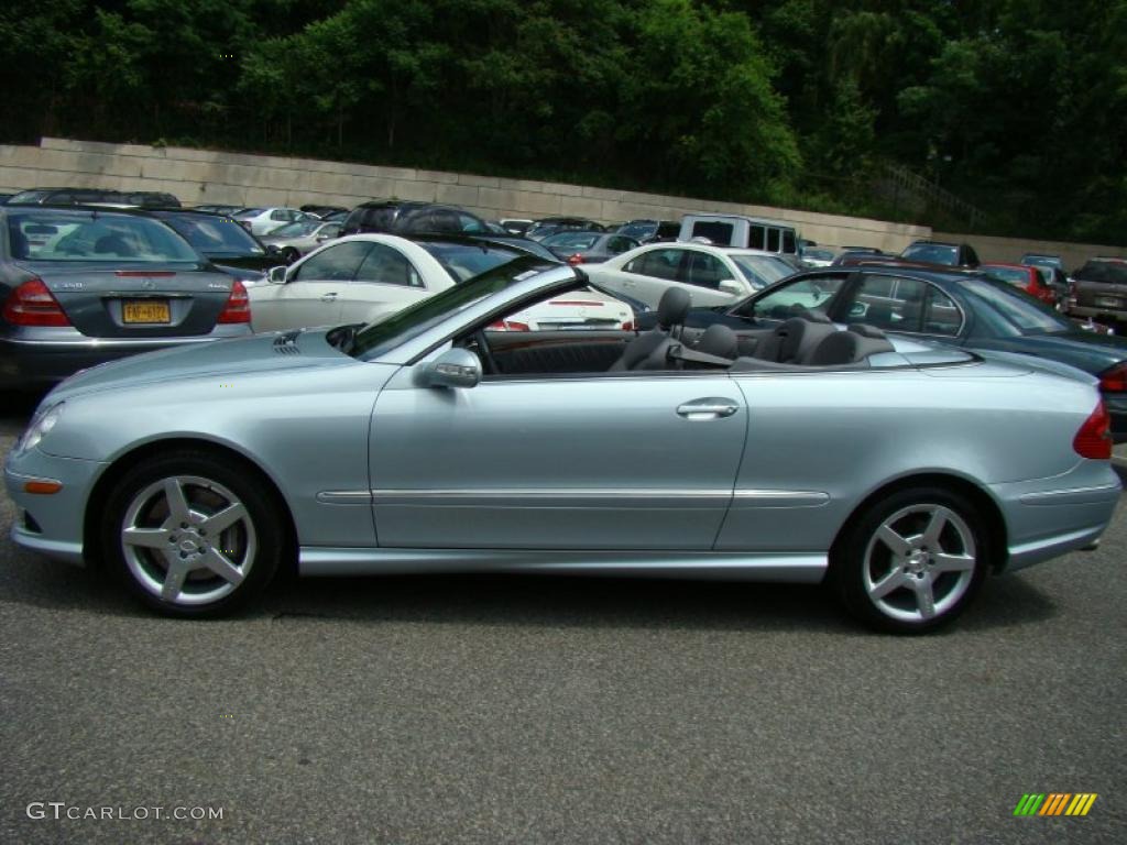 2007 CLK 550 Cabriolet - Diamond Silver Metallic / Ash photo #3