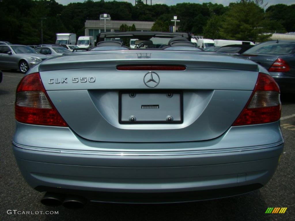 2007 CLK 550 Cabriolet - Diamond Silver Metallic / Ash photo #4