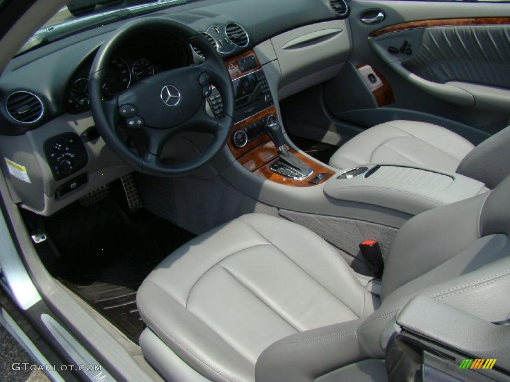 2007 CLK 550 Cabriolet - Diamond Silver Metallic / Ash photo #10