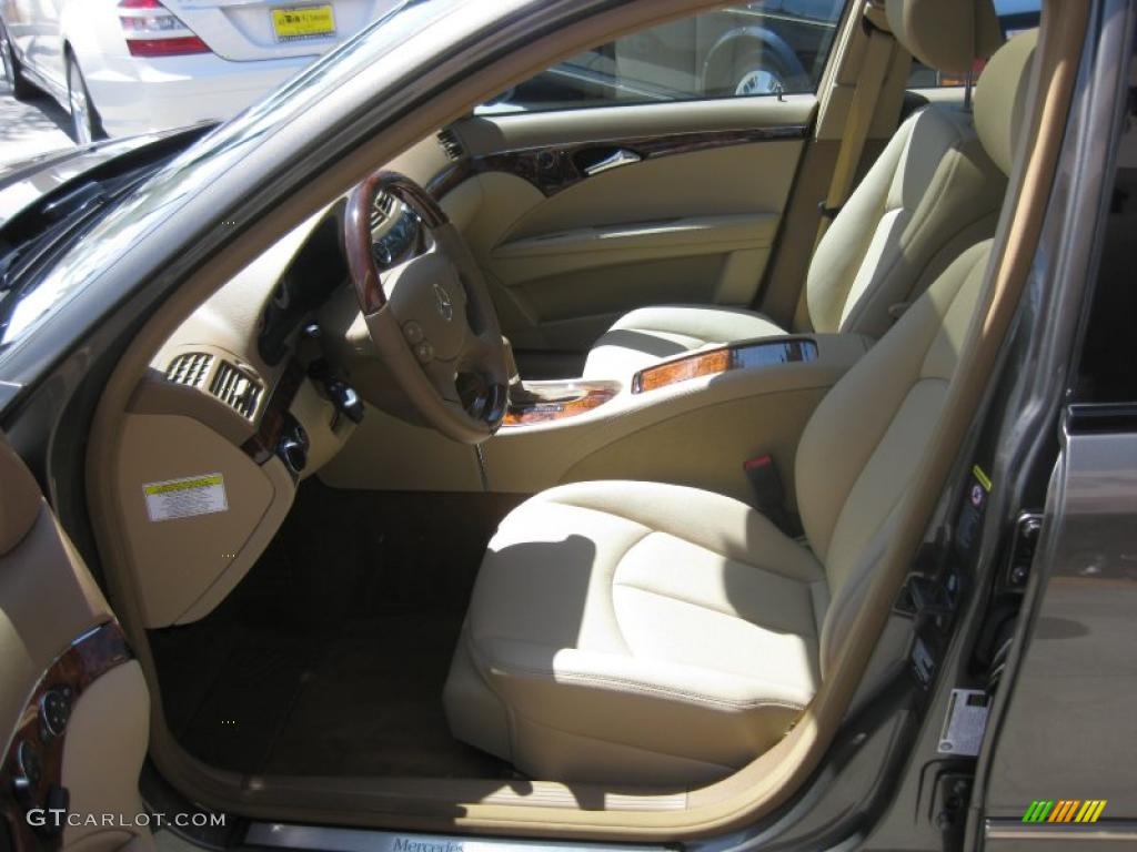 2008 E 350 Sedan - Indium Grey Metallic / Cashmere photo #18