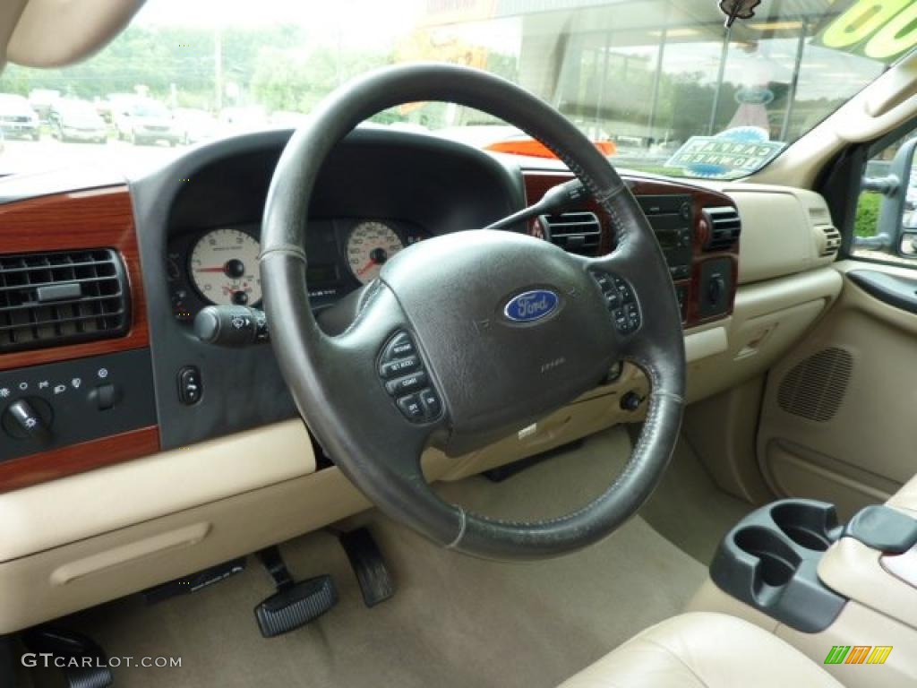 2006 F250 Super Duty Lariat Crew Cab 4x4 - True Blue Metallic / Tan photo #10