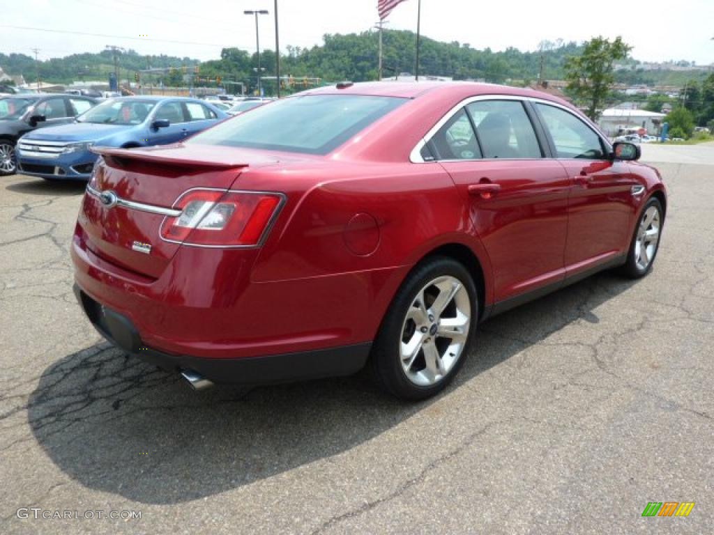 2010 Taurus SHO AWD - Red Candy Metallic / Charcoal Black photo #4