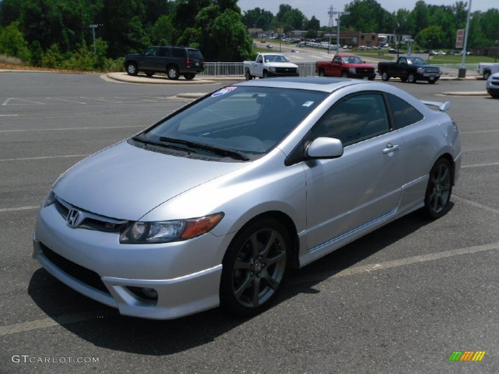 2006 Civic Si Coupe - Alabaster Silver Metallic / Black photo #1