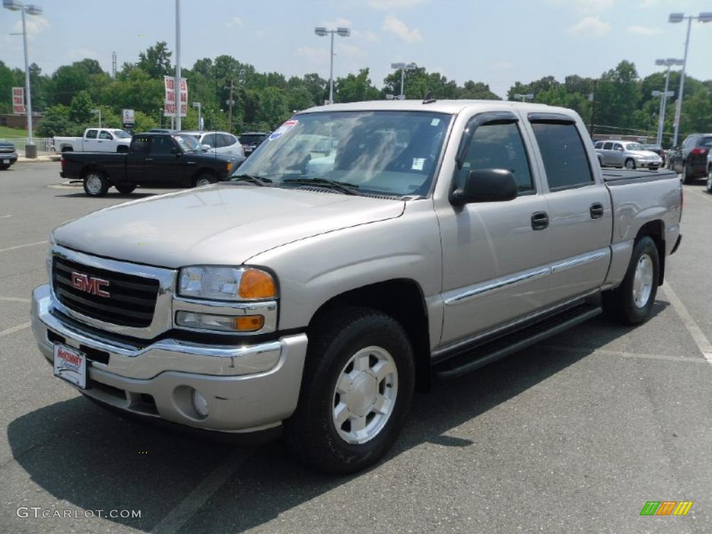 2006 Sierra 1500 SLT Crew Cab 4x4 - Silver Birch Metallic / Dark Pewter photo #1