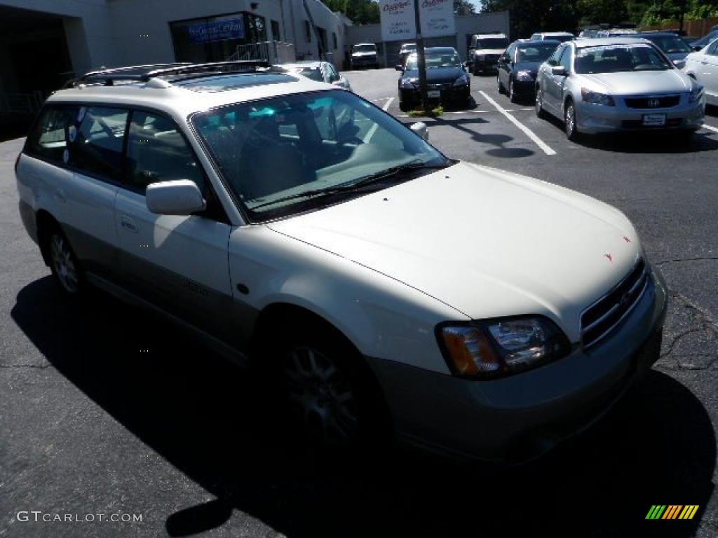 2002 Outback 3.0 L.L.Bean Edition Wagon - White Frost Pearl / Beige photo #2