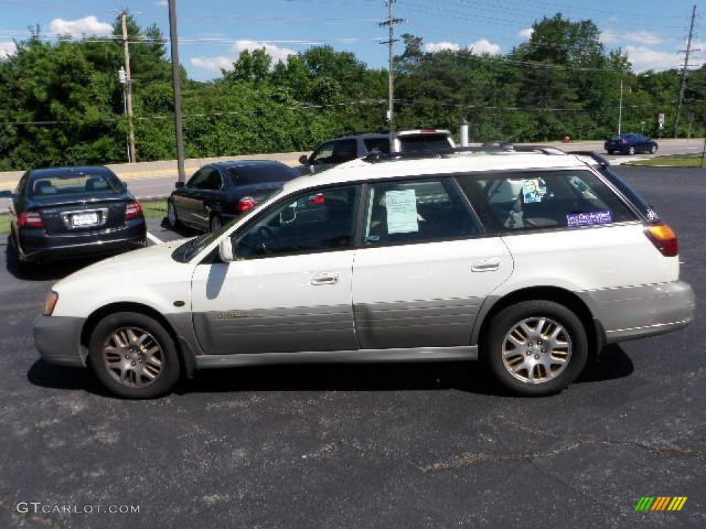 2002 Outback 3.0 L.L.Bean Edition Wagon - White Frost Pearl / Beige photo #5