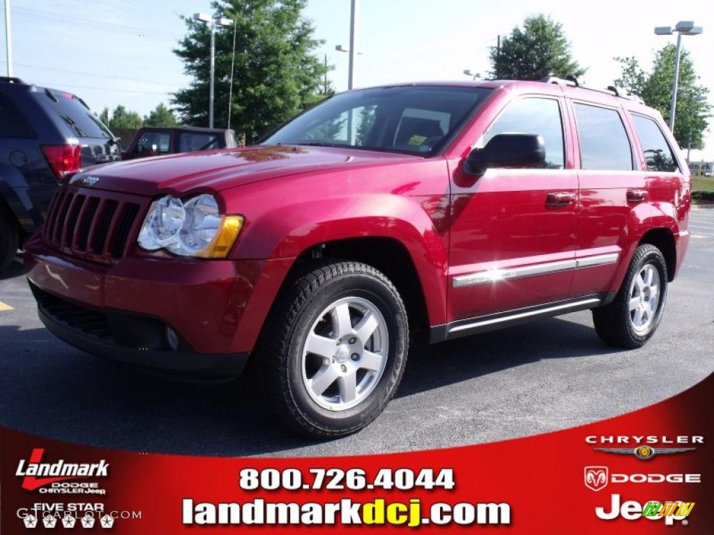 2010 Grand Cherokee Laredo 4x4 - Inferno Red Crystal Pearl / Dark Slate Gray photo #1